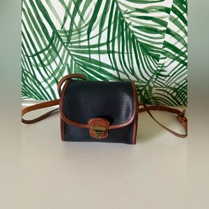 Dooney & Bourke Black and Brown Crossbody Bag